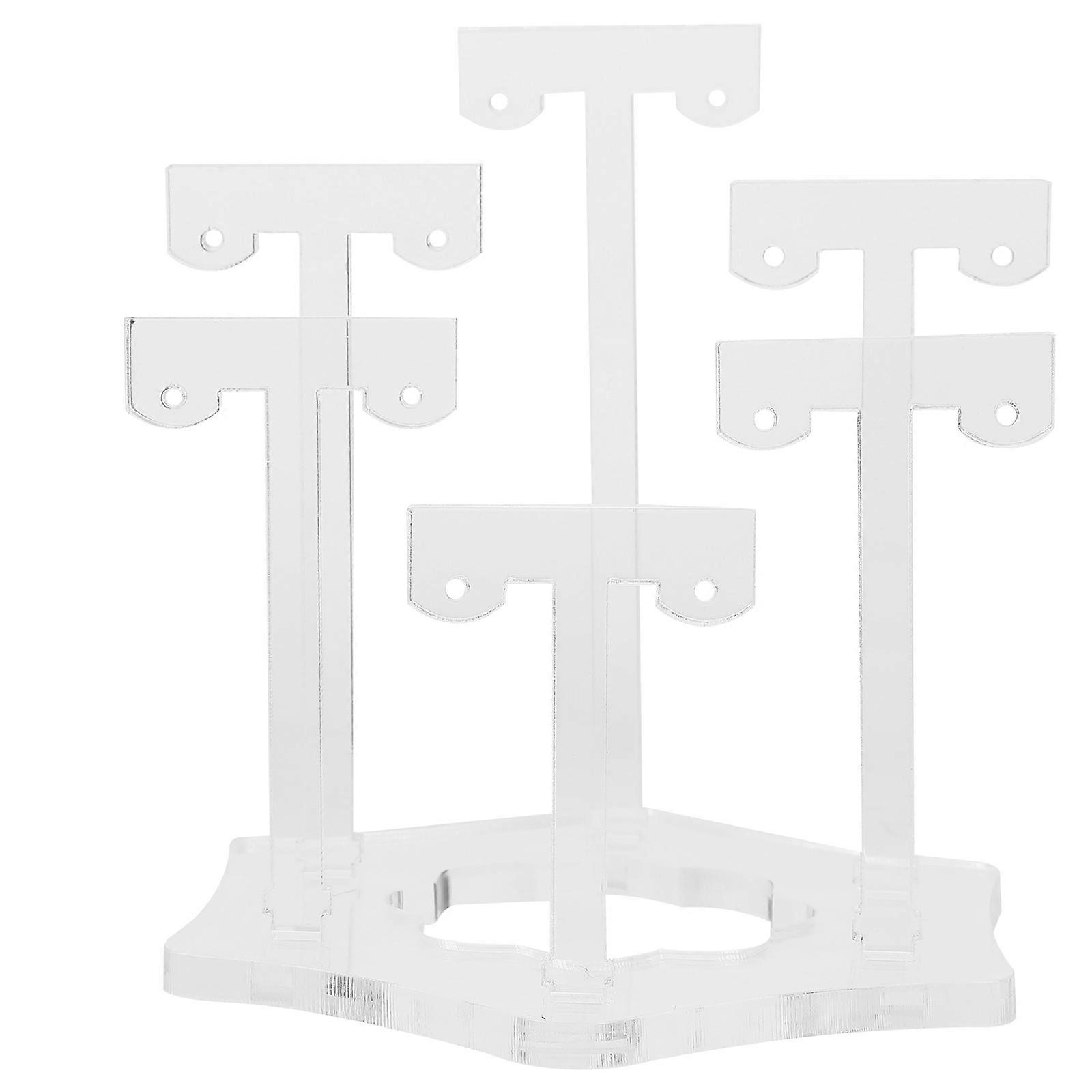 Transparent Acrylic Earring Display Stand For Home Use Featuring Minimalist Fashion Design 1Pack