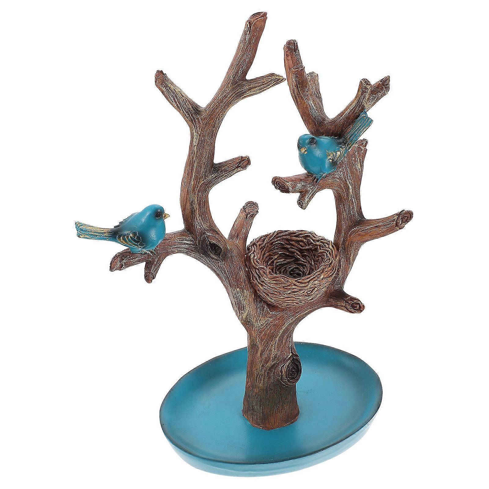 Cute Resin Tree Adornment Decorative Ornament For Study And Desktop 28x14cm Stylish 1Set