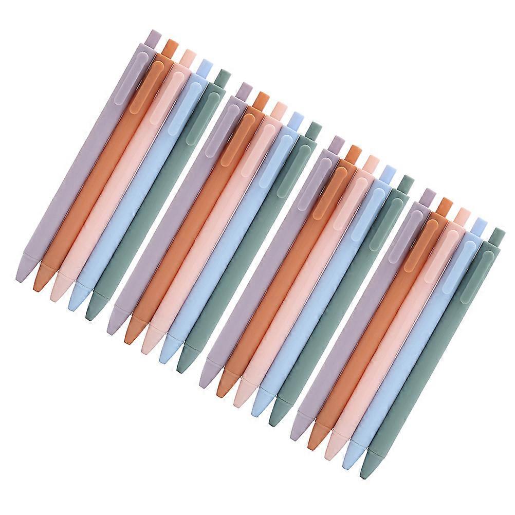 Gel Pens For Students 20 Pcs Assorted Colors Perfect For Office Work And Study With Comfortable Writing Grip