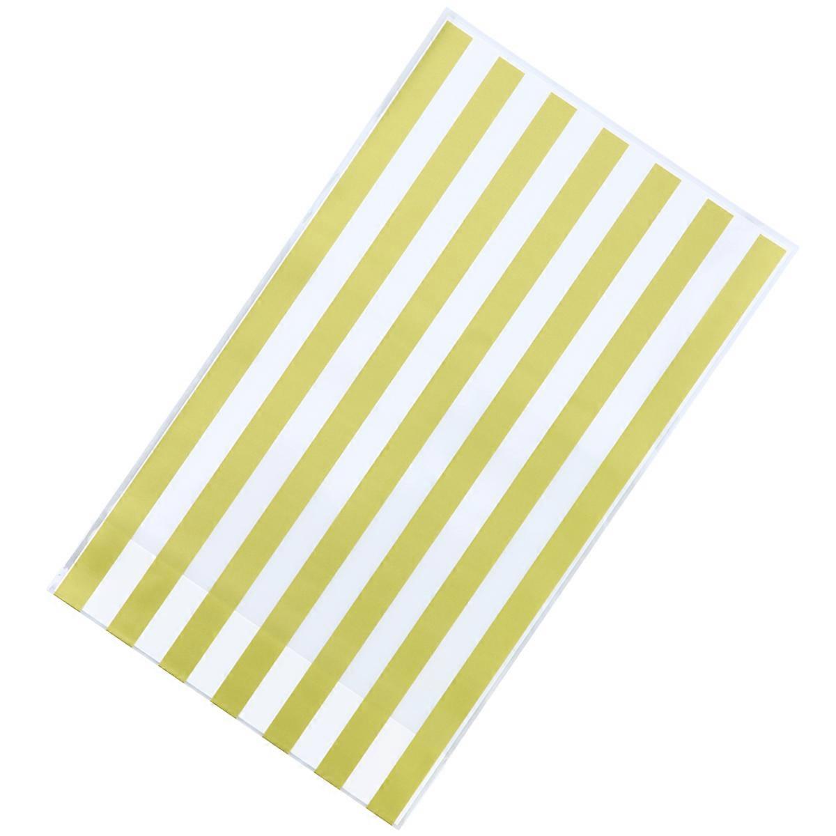 Vertical Yellow Candy Bags With Luxury Gilding Design For Party Favors And Gift Giving 100Pcs/Pack