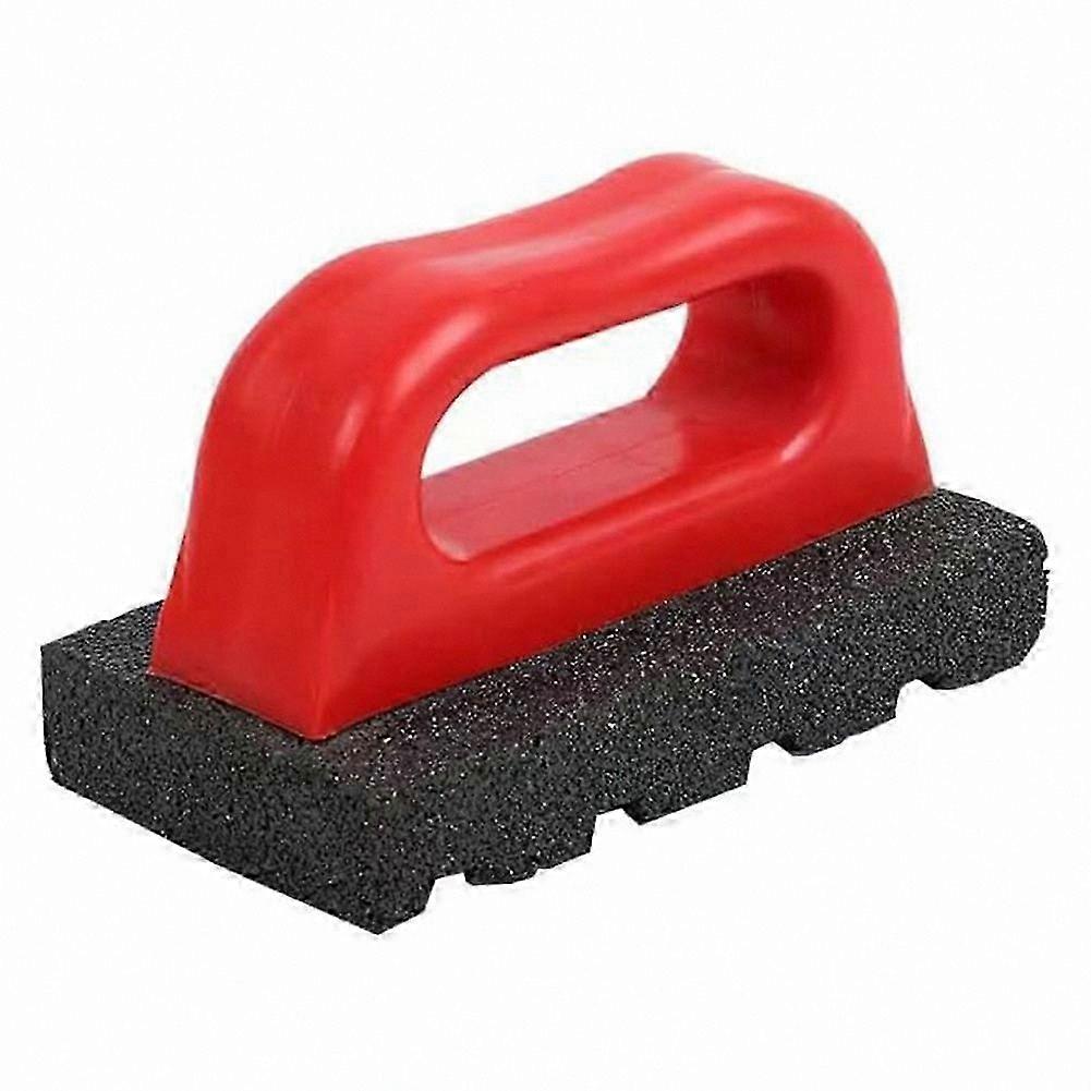 Fluted Rubbing Brick with Plastic Handle, 20 Grit for Masonry Work