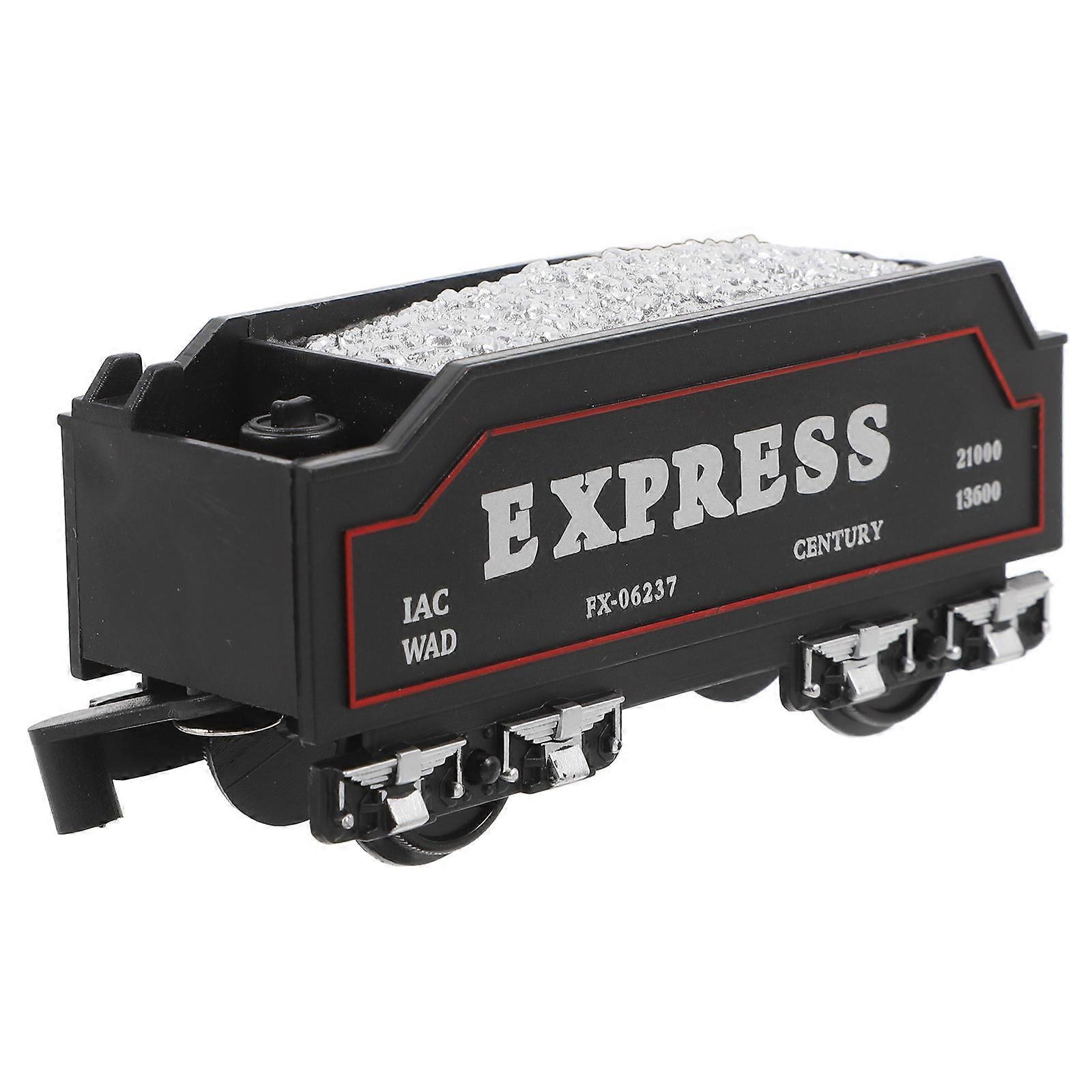 Electric Model Train Set with Coal Transport Locomotive for Realistic PVC Steam Train Simulation, Ideal for Play and Collector Displays