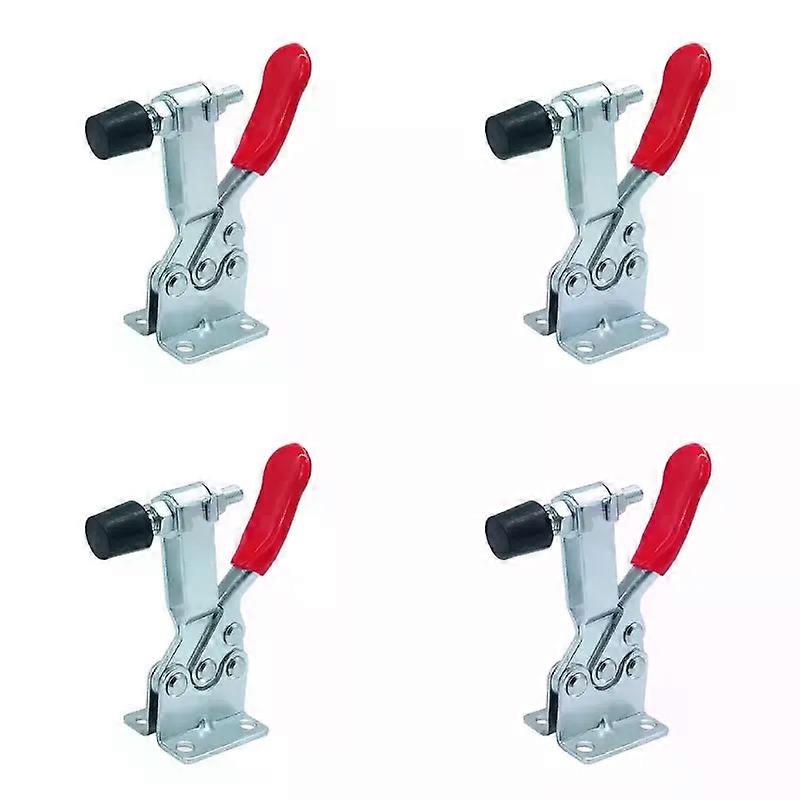 4Pcs Strength 220lbs(100Kg) Quick Release Type Vertical GH-201B Horizontal Joint Clamp Hand Tool Kit