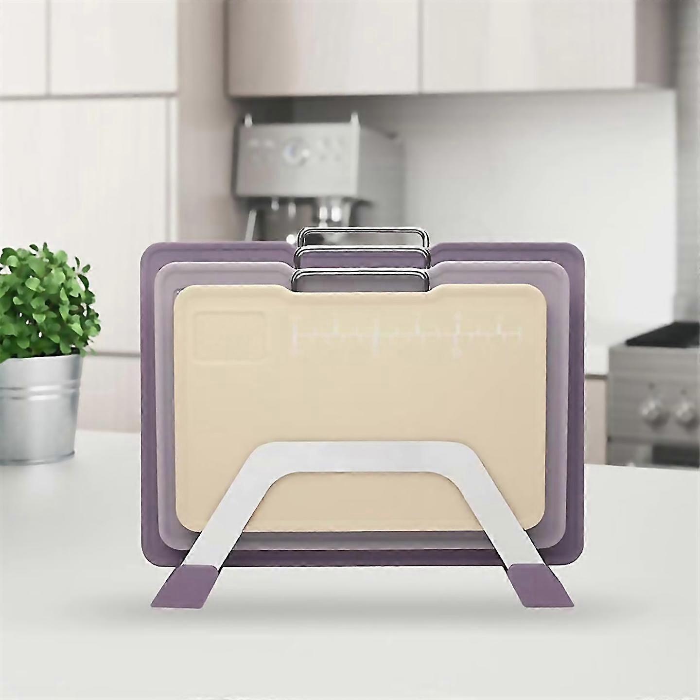 Multifunctional Kitchen Cutting Board Set With Stand Grinding Area And Scale Marking 3 Sizes For