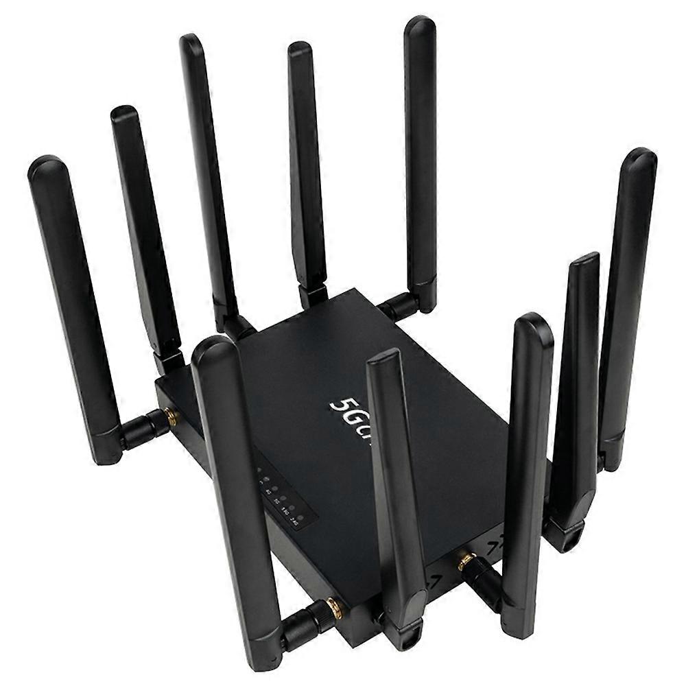 NR180 Eurasian Version Gigabit WiFi 6 Dual Band 2.4G+5.8G Router Dual SIM CPE 10 Antenna 5G Router EU Plug