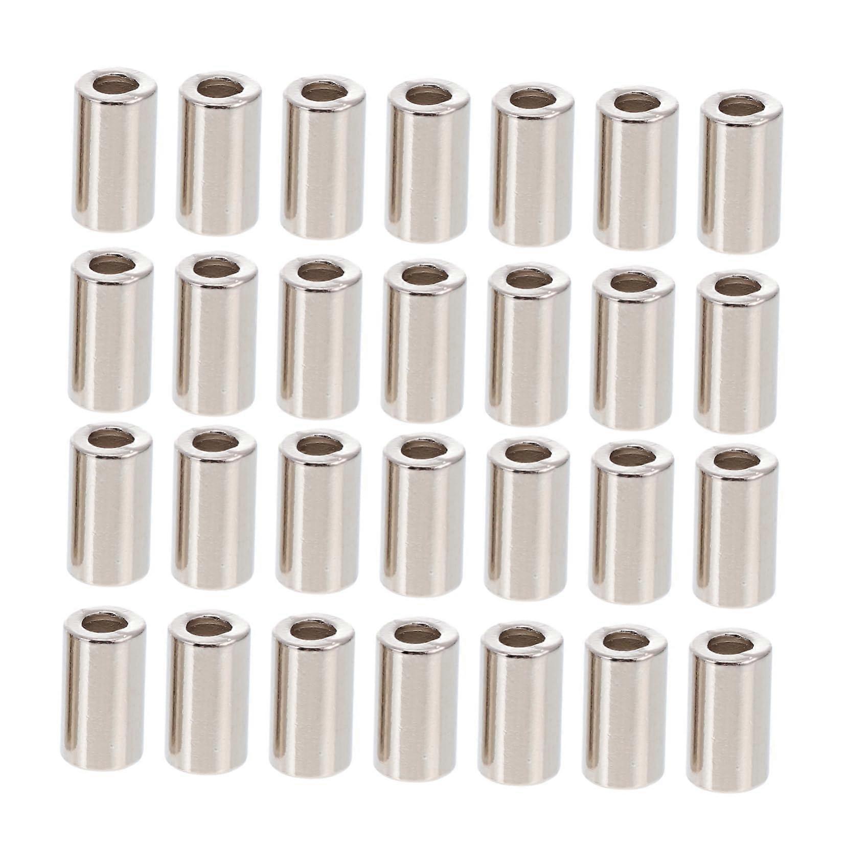 Rope Stop Button End Cord Locks Pack Of 50 Alloy Silver Drawstring Cord Lock Buttons For Ropes