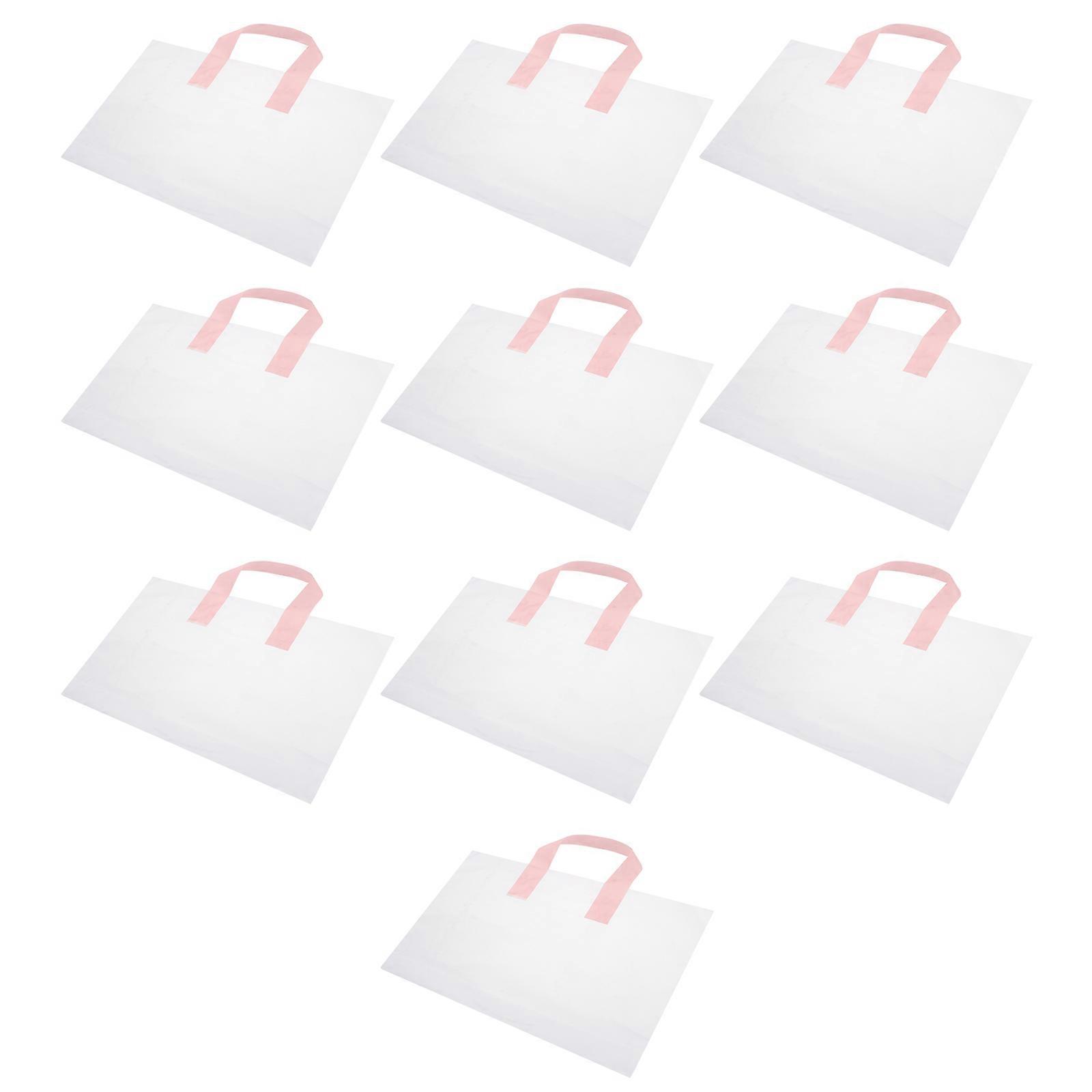 Transparent Plastic Bag for Storage Simple and Low Transparent Design Stylish Fashionable for Shopping 50pcs