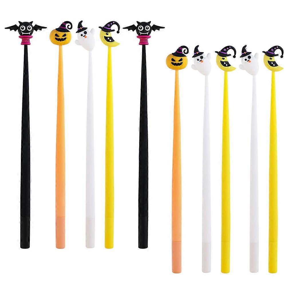 Cartoon Gel Pens For Office Use And Workers In Random Style With Wear Resistance 10Pcs