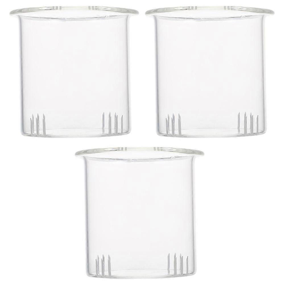 3pcs Detachable Glass Tea Strainers with Fine Mesh Filters for Loose Leaf Tea – Lightweight, Easy to Clean, Compatible with Teapots and Tea Infusers