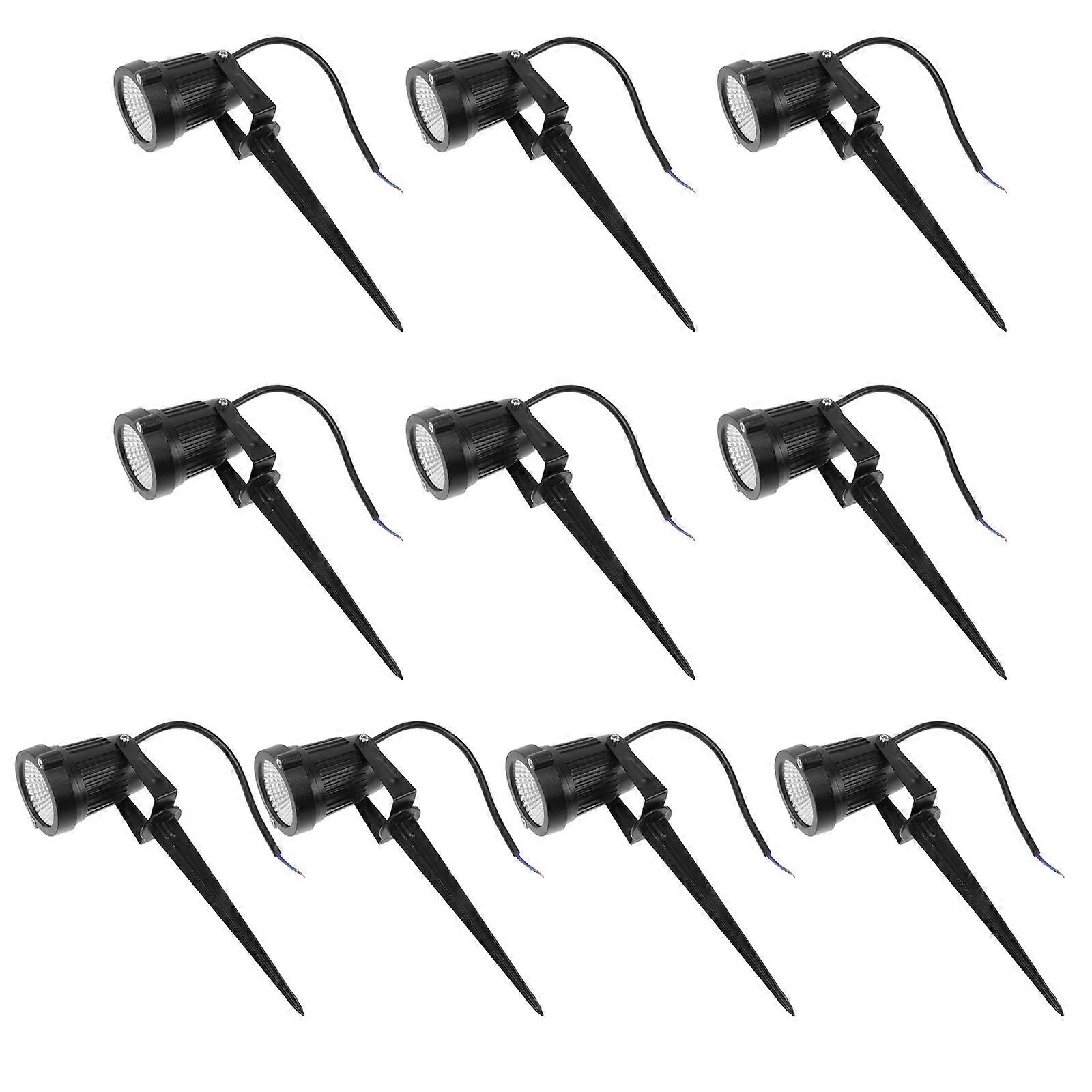 LED Light for Decor White ABS Material Energy Saving Easy Installation Suitable for Gardens Adjustable 10pcs