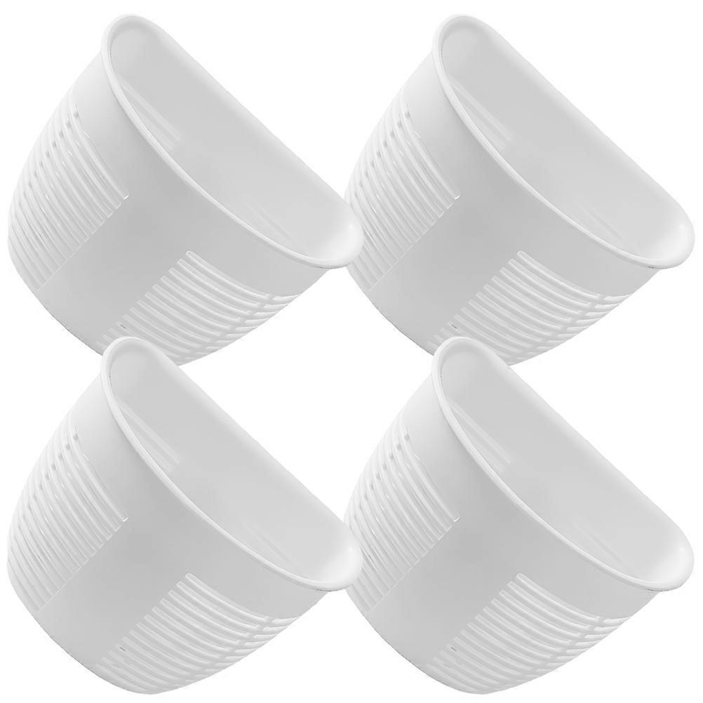 Rectangular Wall-Mounted Storage Basket With Space-Saving Design For Kitchen And Bathroom Use