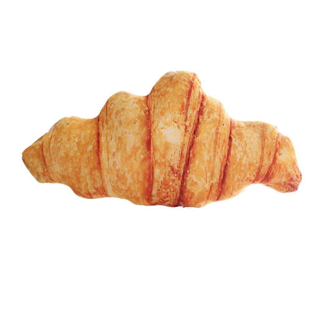 Bread Cushion Lumbar Pillow Croissant For Office Use Chocolate Plush Toy 1Pack