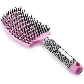Boar Bristle Brush - Best For Detangling Thick Hair And Detangling For Faster
