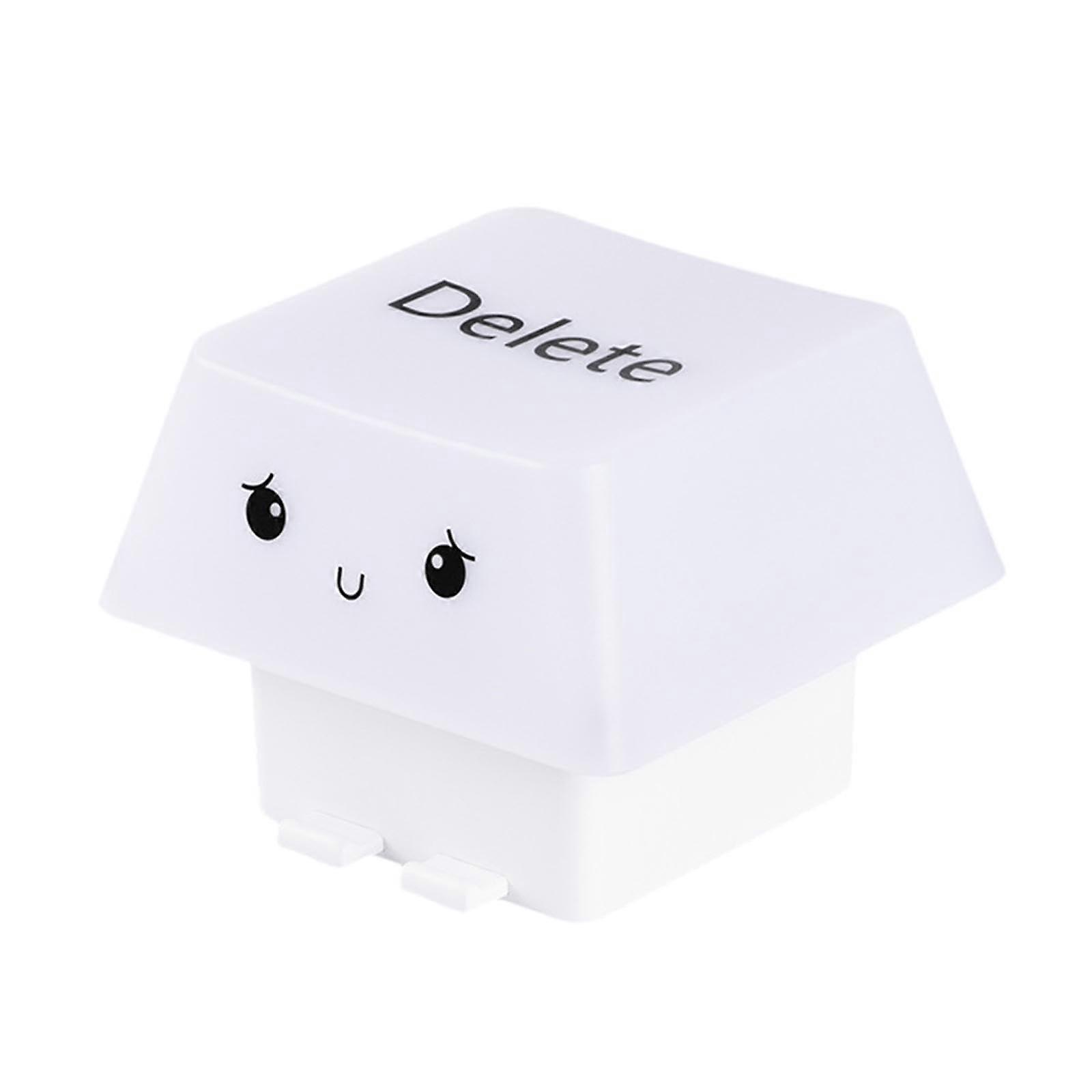 Keycap night light, keycap decorative lamp, table ornament, fun bedside lamp, desk mood light for entryway, white