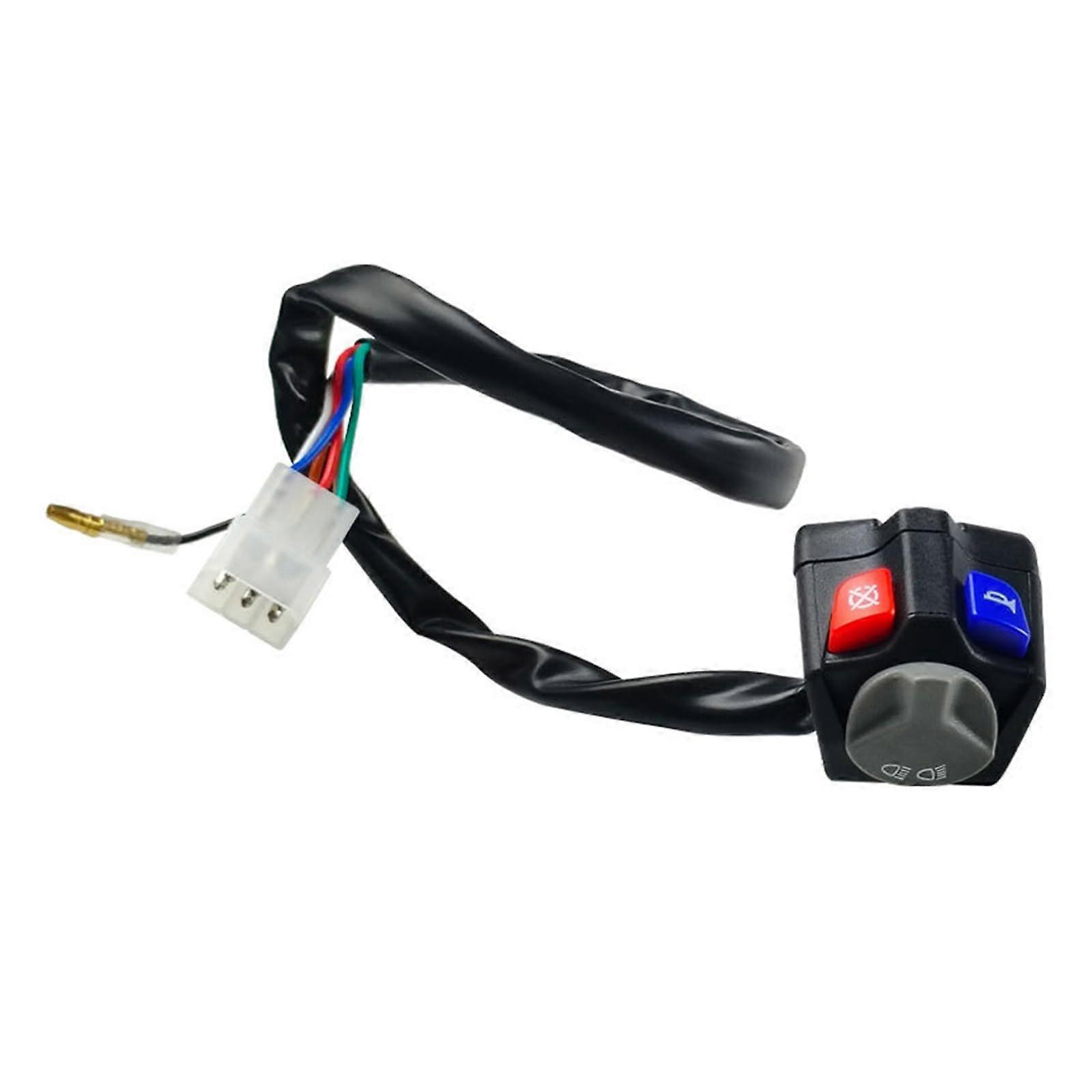 Multifunctional waterproof motorcycle switch with headlight and horn for lighting safety, easy to use for secure operation and swing.