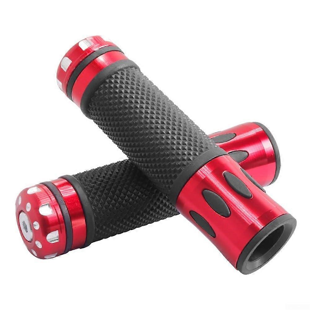 Modified handle grips, durable grips made of aluminum alloy and rubber material for M365 Scooter 1S PRO 2 electric scooter (red).