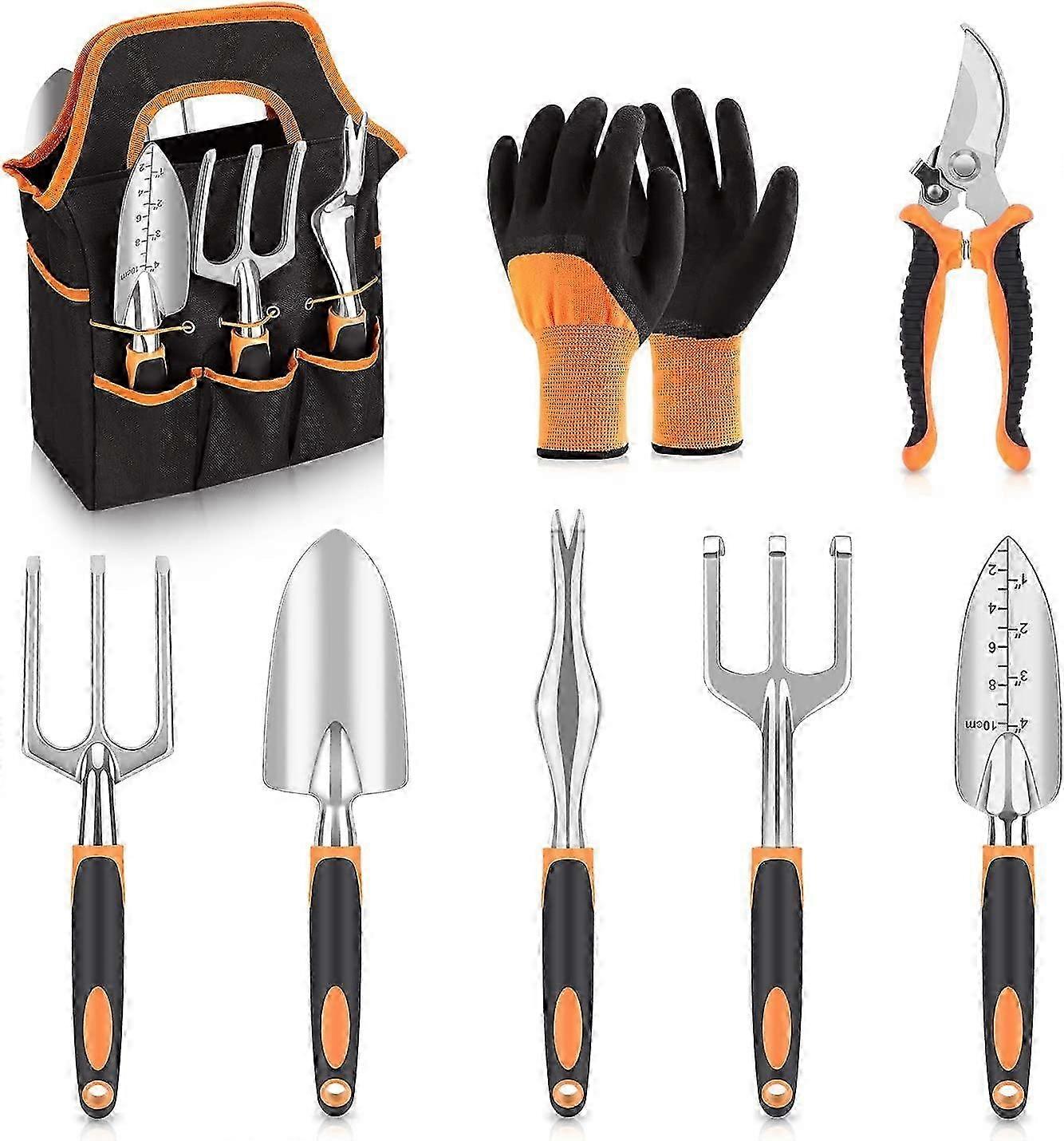 Ergonomic handle garden tool set for durable outdoor use
