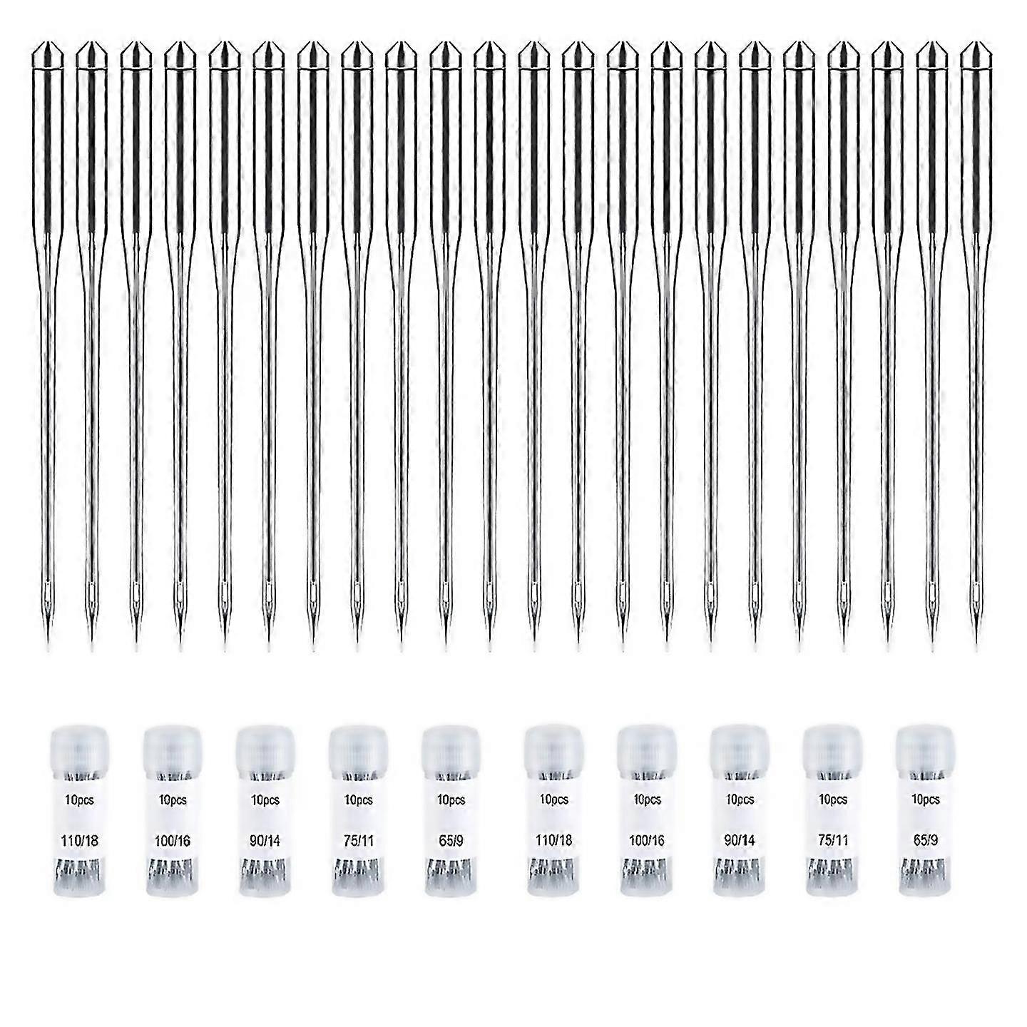 For 100pcs sewing machine needles regular point needle for singer brother assorted size 659 7511