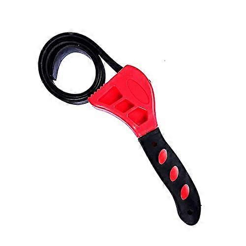 Adjustable Wrench Tool, 1 Piece Oil Filter Wrench, Chain Oil Filter Cartridge Removal Tool, Red