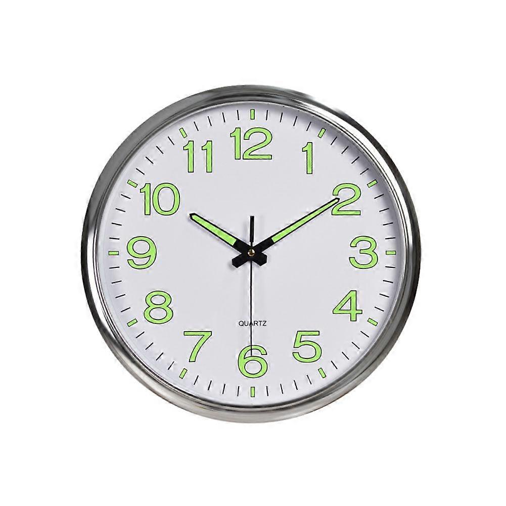 Luminous Wall Clock Glows in Dark Low Noise High Quality Home Office Decor