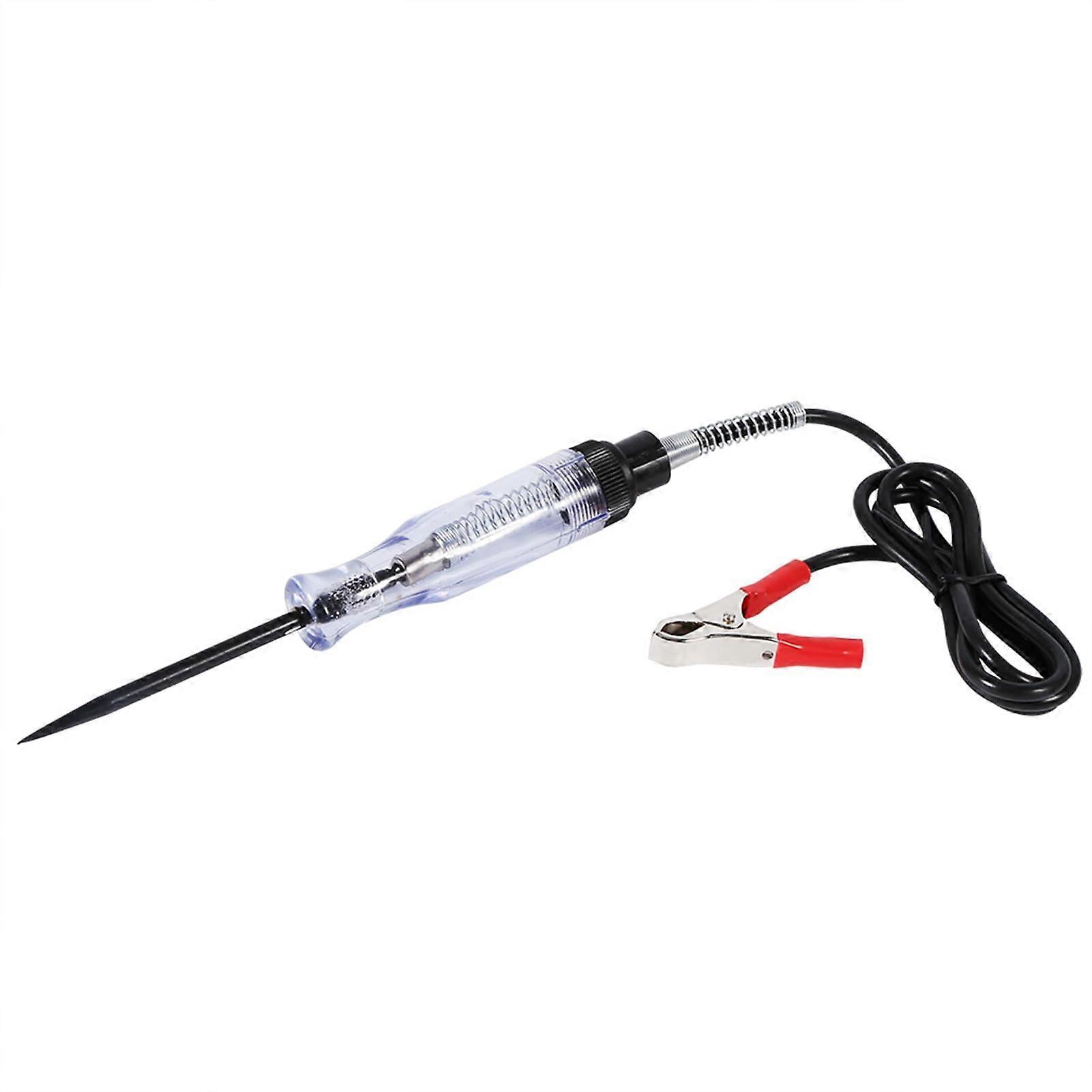 Car Voltage Circuit Tester for 6V 12V 24V Circuits, Steel, Plastic Handle
