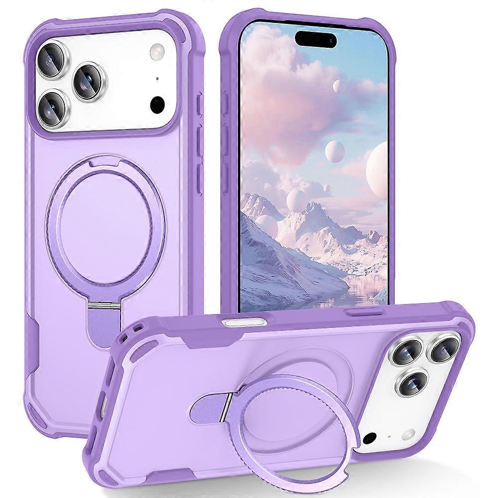 Compatible For iPhone 17 Pro Max Case Compatible with MagSafe Kickstand TPU + PC Shockproof Phone Back Cover
