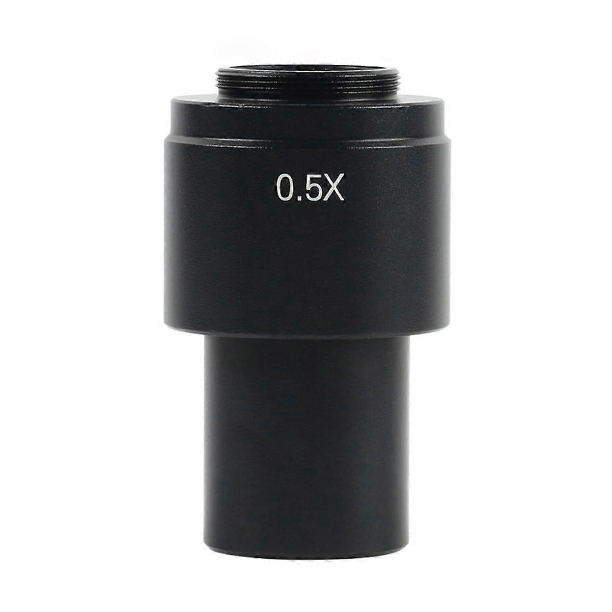 Lab Microscope Accessories C-Mount Monocular Lens Adapter 0.35X 0.5X 1X, 180X-300X Zoom Lens, 1X Adapter