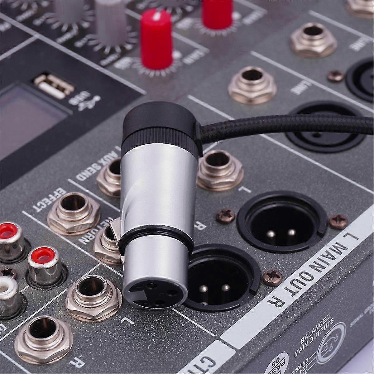 XLR Microphone Solder Adapter: Gold-Plated 3-Pin XLR Male Connector with Adjustable 90° Right Angle