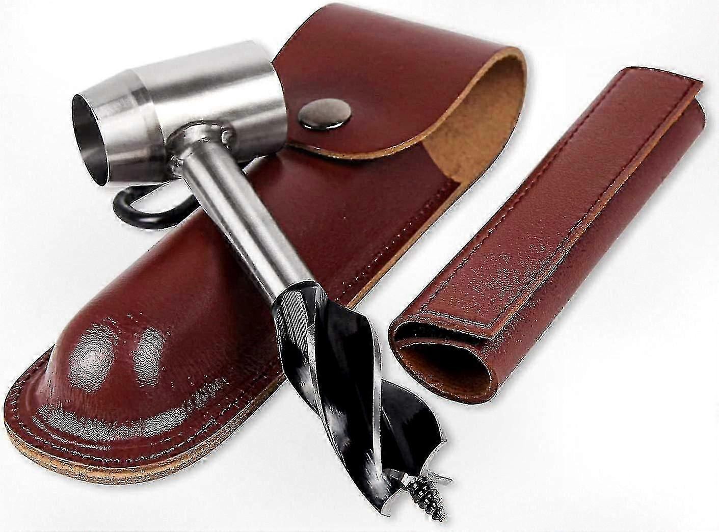 Manual Wood Peg and Hole Tool for Outdoor Use, Essential Survival Gear for Bushcraft Enthusiasts