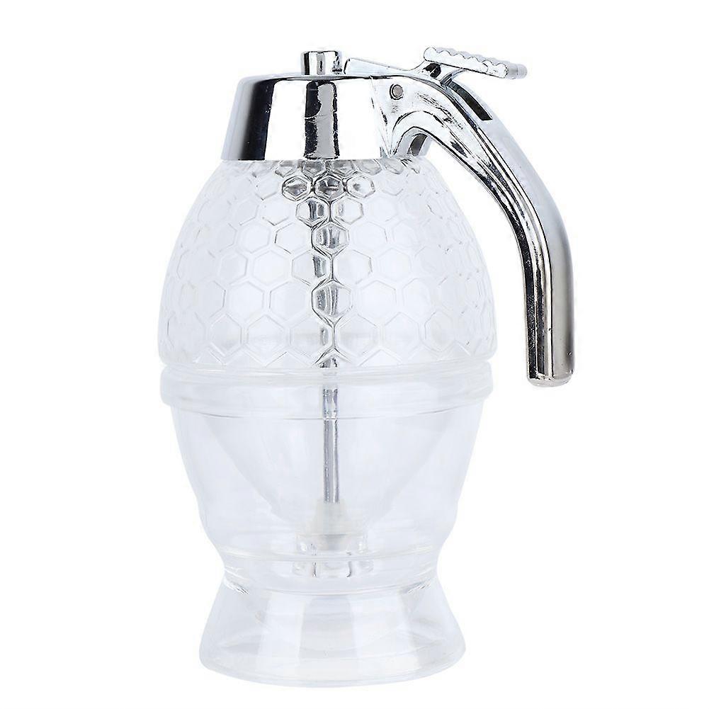 Honey Syrup Drip Dispenser Clear Beehive Shaped Jar Squeeze Container Kitchen Tool