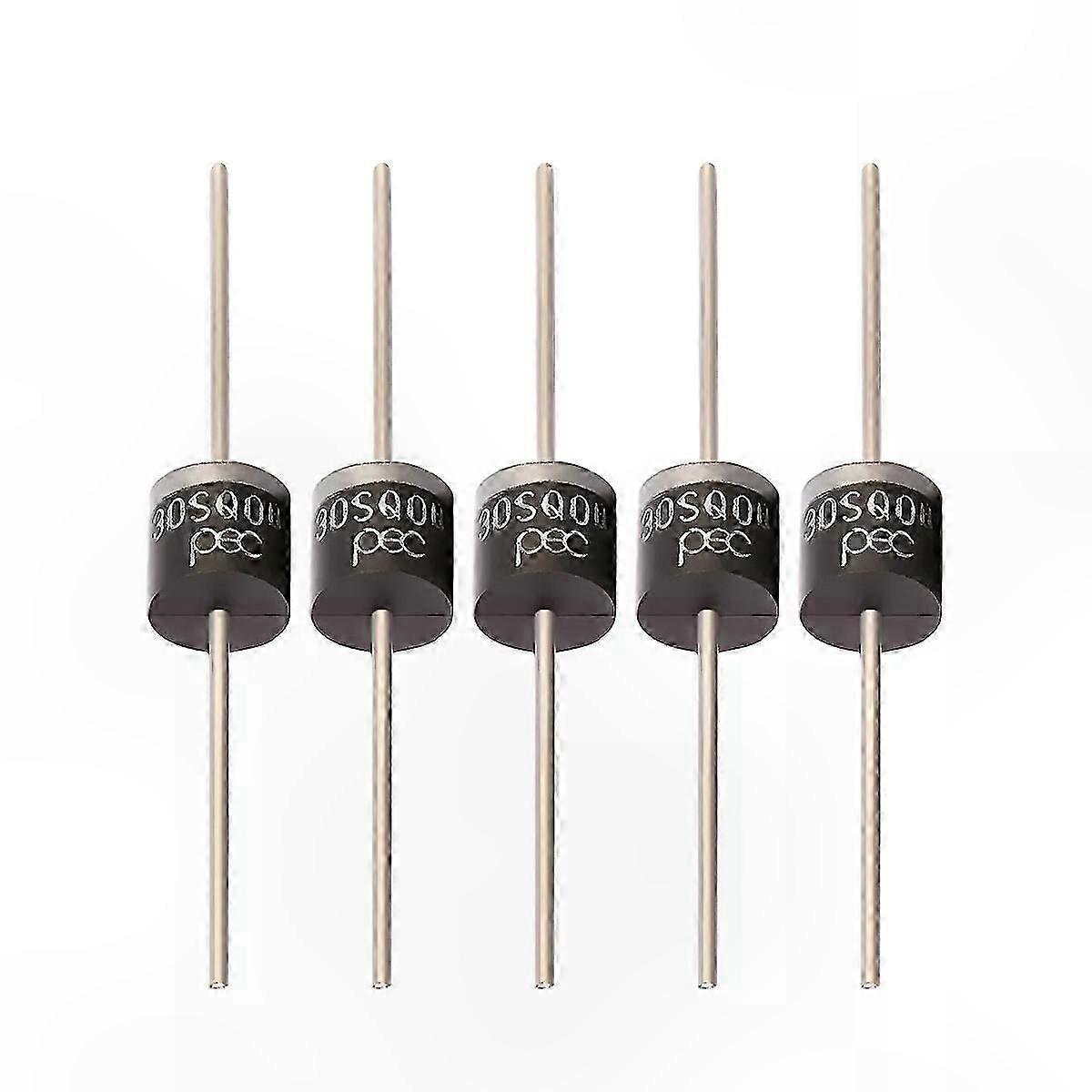 5-Pack 30A 45V Schottky Diodes for Solar Applications Blocking and Bypass Functionality