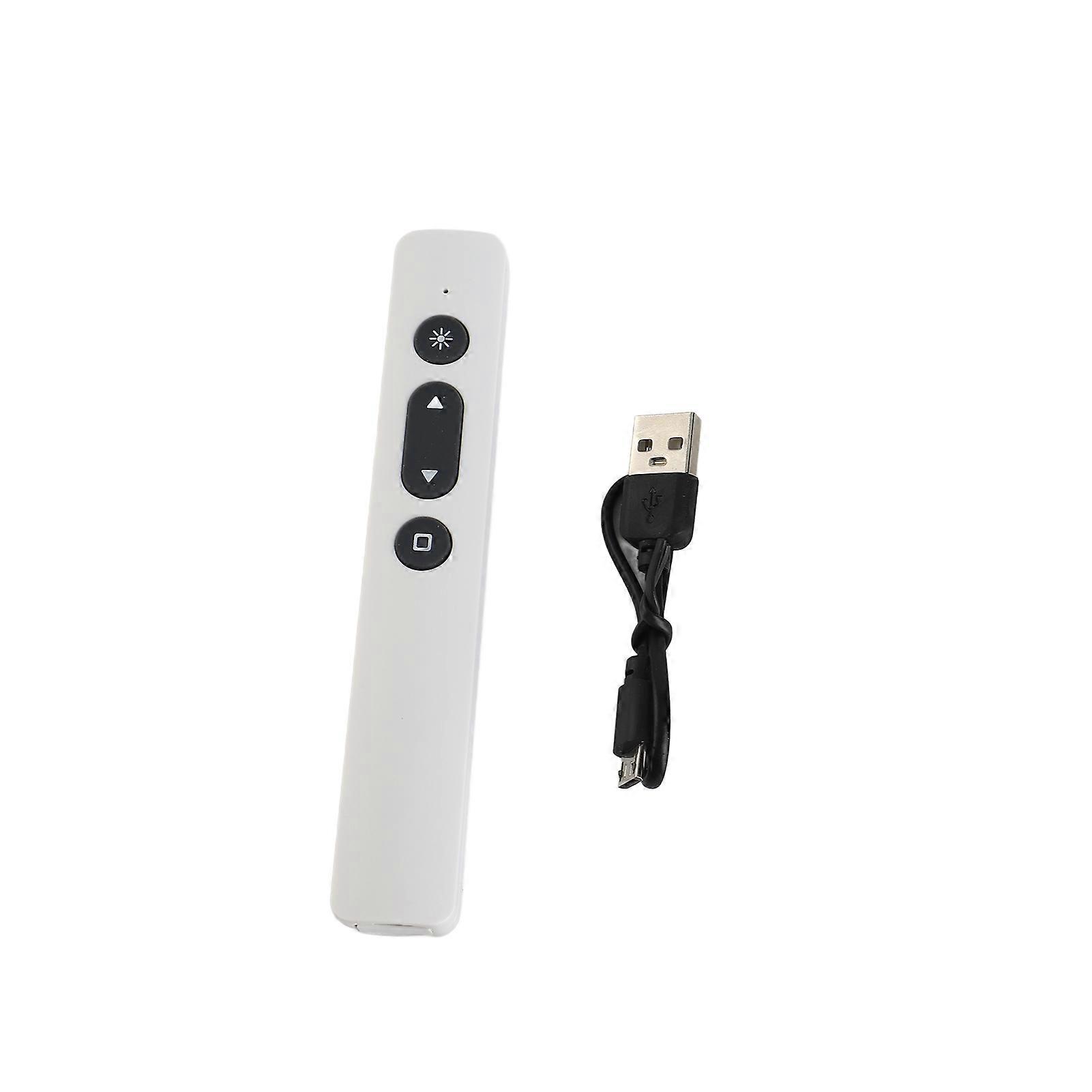 Wireless Presenter Remote Rechargeable USB Presentation Clicker 2.4GZ Clicker Slide Advancer for Computer Laptop