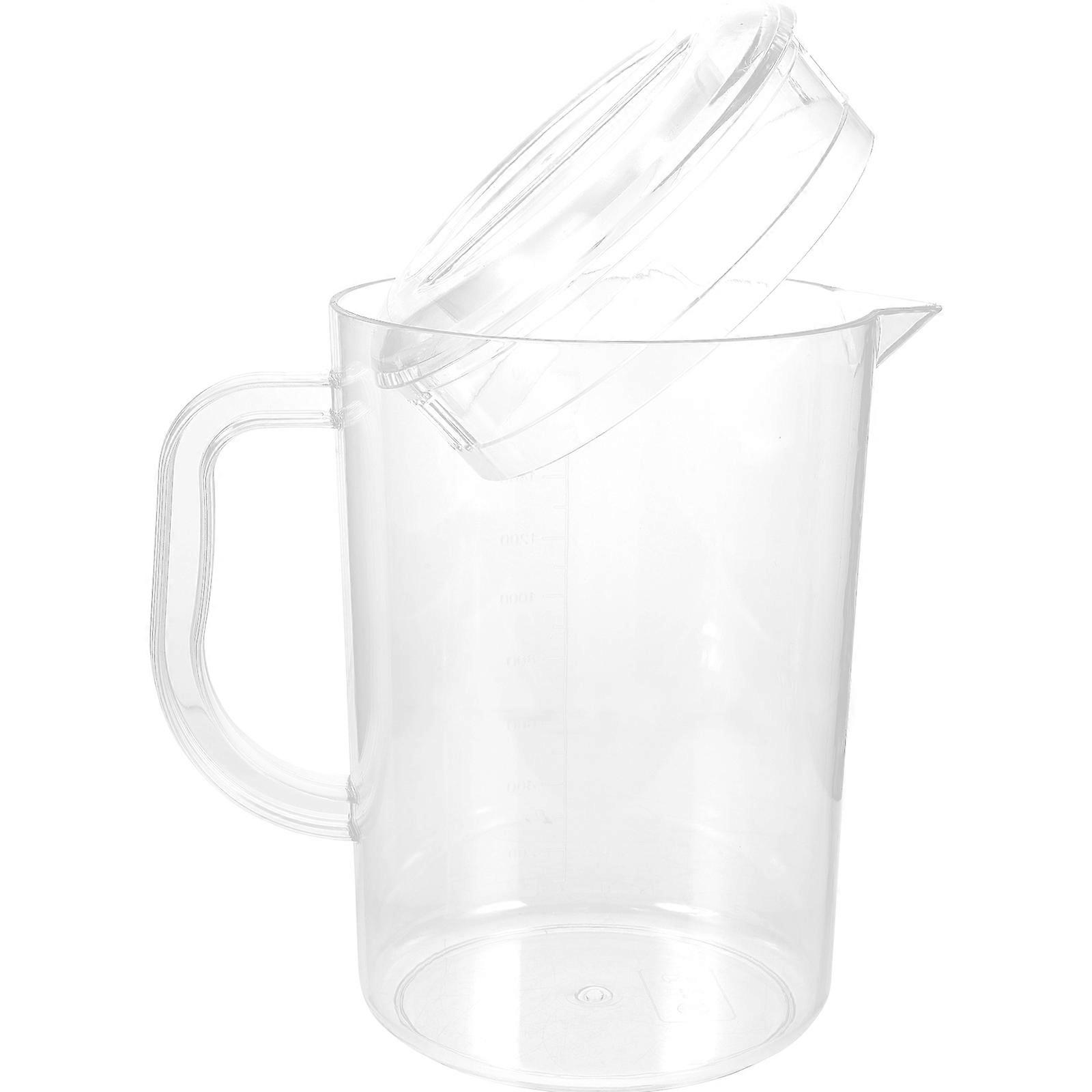 Large Capacity Water Pitcher with Lid for Storage Made of PC Material Transparent Color 3.5L