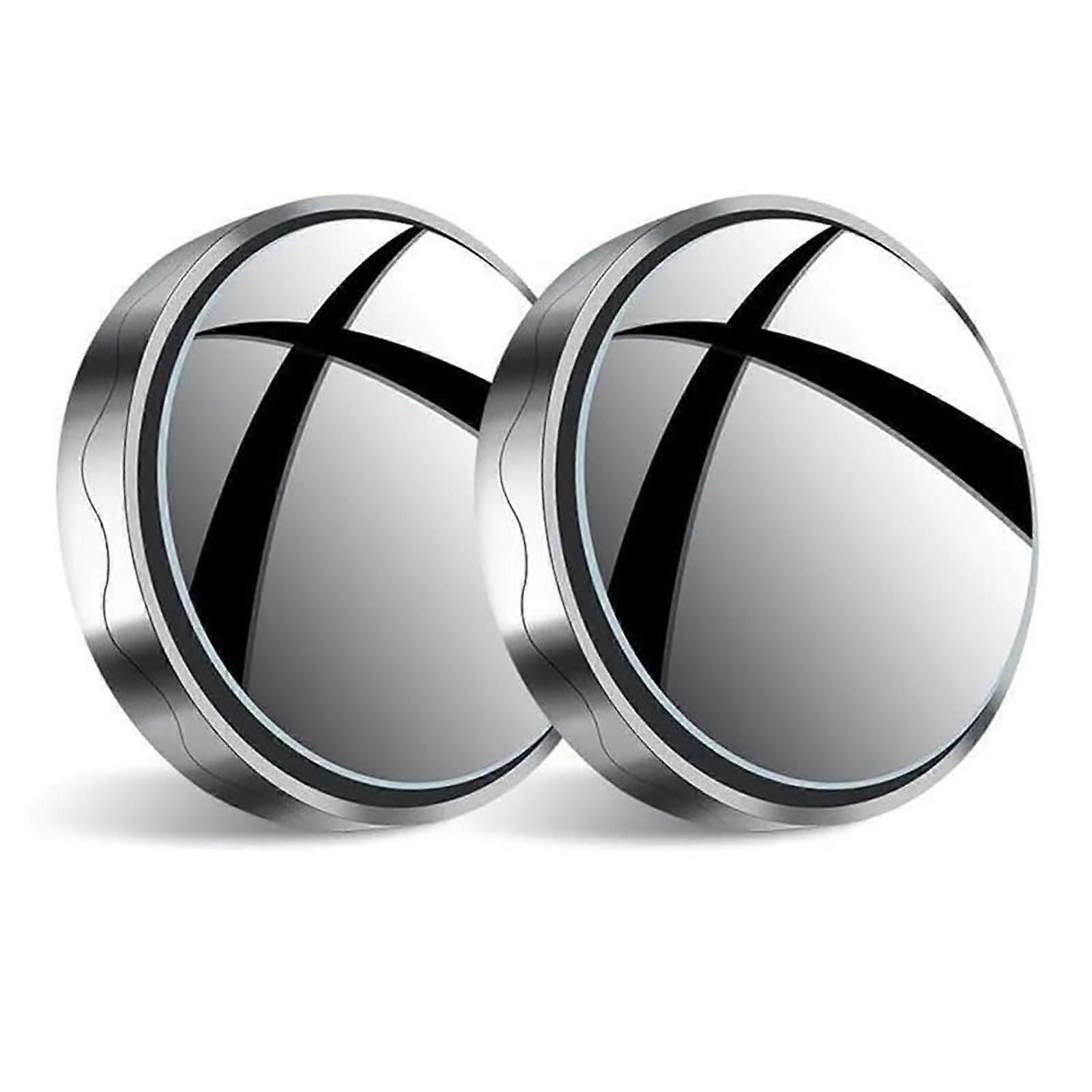 Car Blind Spot Mirrors, 2Pcs, 360 Rotatable Convex, Suction Mount, Auxiliary Mirror, For Mercedes GLA 2013, Silver