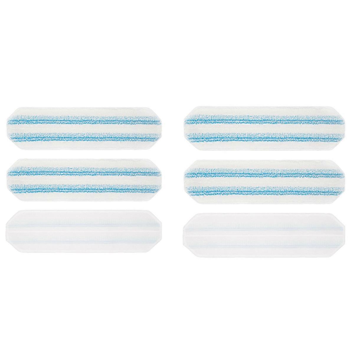 6 PCS Mop Pads Replacement for Flat Mop Replace Head Microfiber Mop Pad Refill