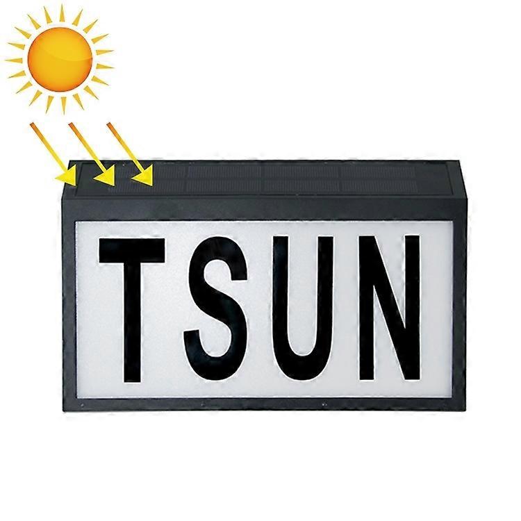 2W 10 LEDs Wall-mounted Waterproof Solar Digital House Number Light