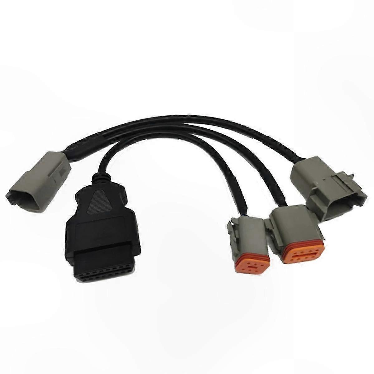 OBD2 Diagnostic Cable Adapter for Marine Engines 6+8 Pin Scanner Tool Connection