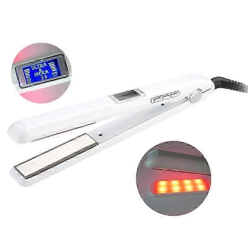 Ultrasons et infrarouges Soins des cheveux Fer Appareils Cheveux Traitement Styler Fer Froid Soins Capillaires Traitement Réparation Cheveux Électrique Redressement Attelle (Eu Plug)