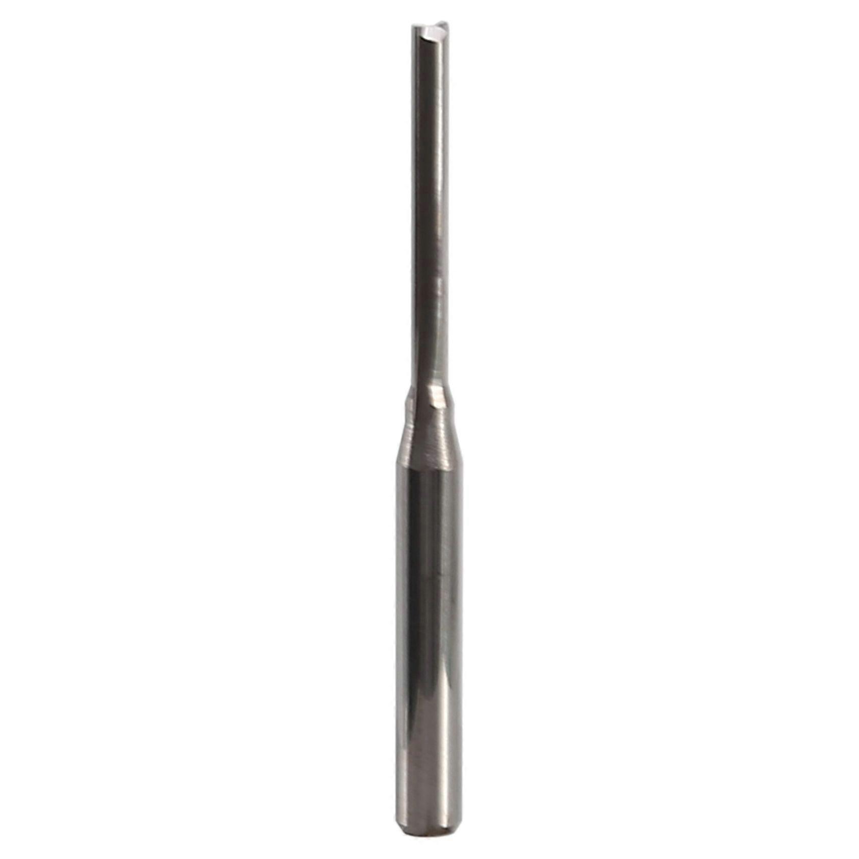 10 Pcs Two Flutes Straight End Mills Straight Slot Bit Wood Cutter Two Double Flute Bits 3.175X2X17