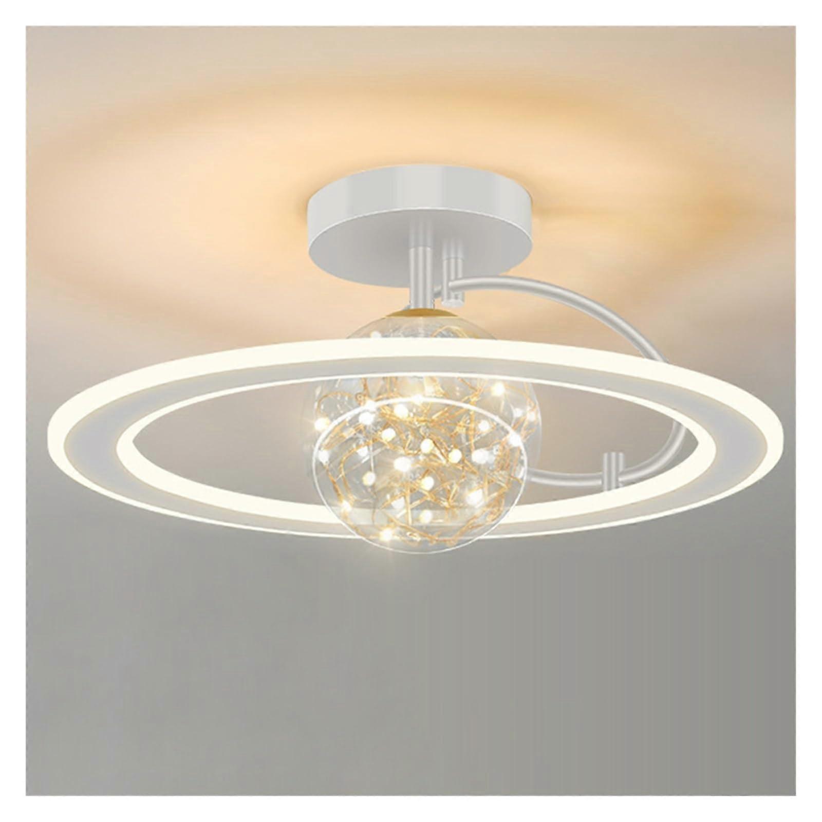 Modern Dimmable LED Ceiling Light Slim Flat Panel Semi-Flush Mount for Kitchen Dining Bedroom Hallway Gold Finish White