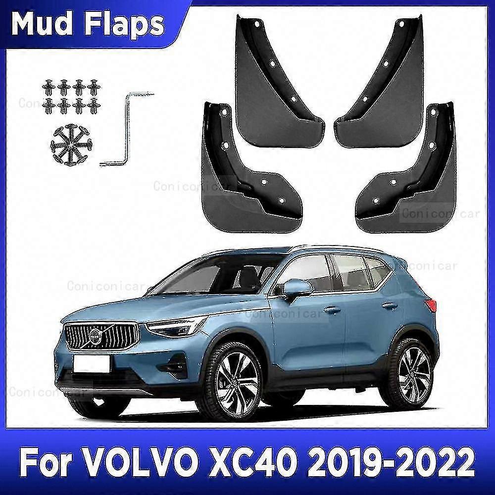 XC40 2019-2022 Juego de 4 guardabarros, guardabarros delanteros y traseros para protección y estilo del automóvil