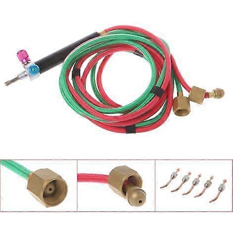 Portable Small Propane Torch Soldering Kit with 5 Tips Oxygen Gas Welding Torch