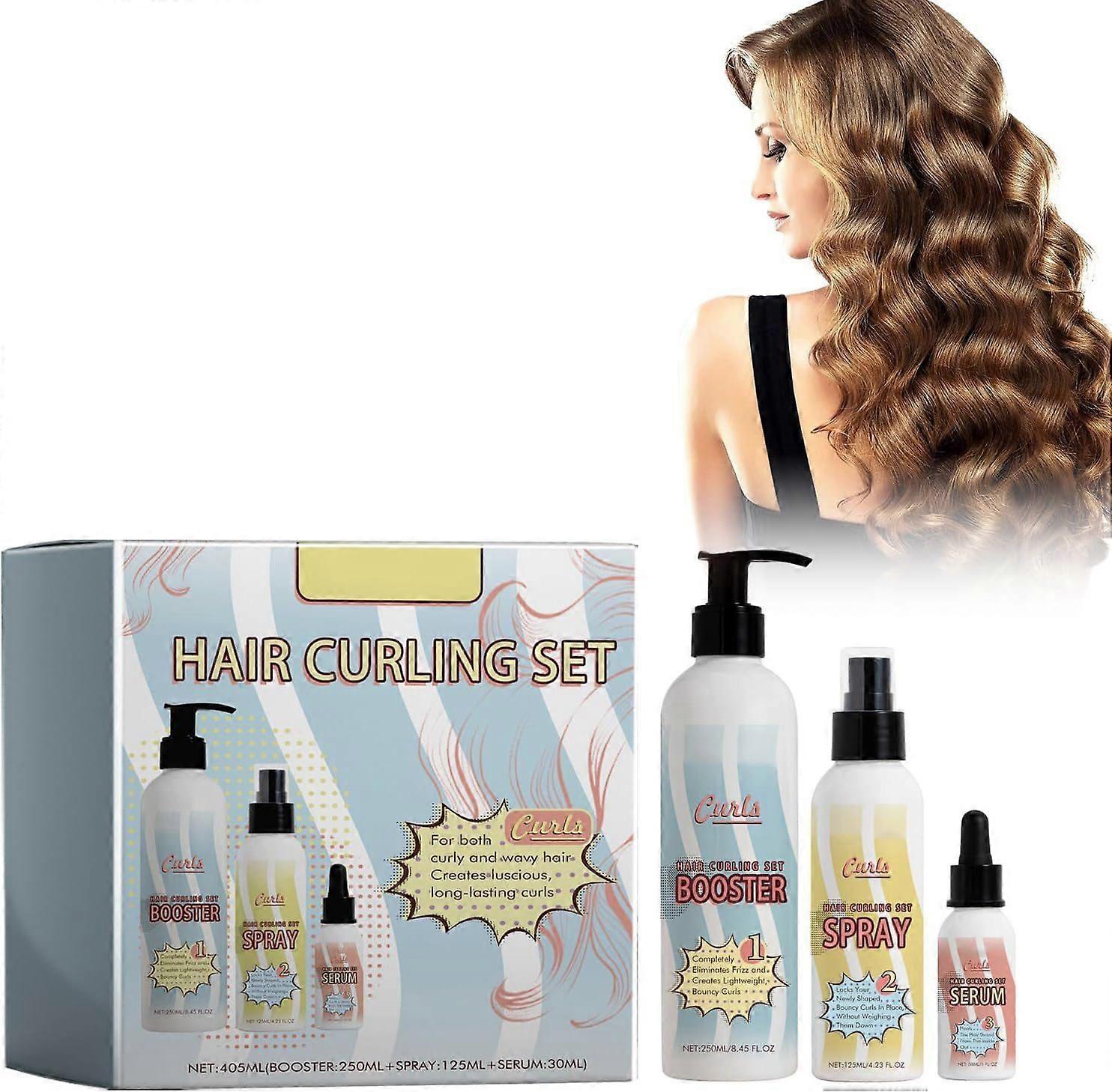 Curl Care Kit - (Curl Definer + Conditioner Spray + Nourishing Oil), Definition Gelled Cream, Hydrates Curl, For Natural Curls and Perm Hair