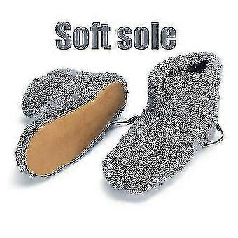 Winter USB wärmer Fuß Schuh Plüsch warm Elektrischer Hausschuh Füße Beheizt Waschbar Neu