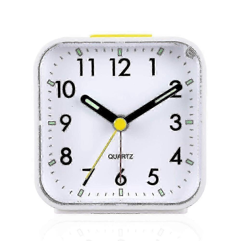2025 Silent Analog Alarm Clock Non Ticking, Gentle Wake, Beep Sounds, Increasing Volume, Battery Operated Snooze And Light Functions, Easy Set