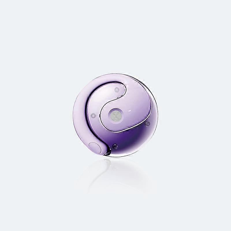 Bluetooth Equipped Wireless Earphone With Active Noise Control For Running, Cycling, And Work Purple