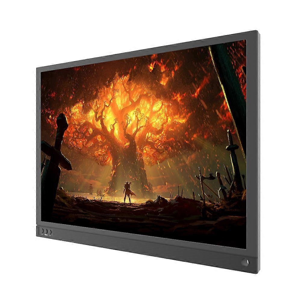 15,6" bærbar Full HD IPS-skærm 1920x1080 Type-C HDMI Sort