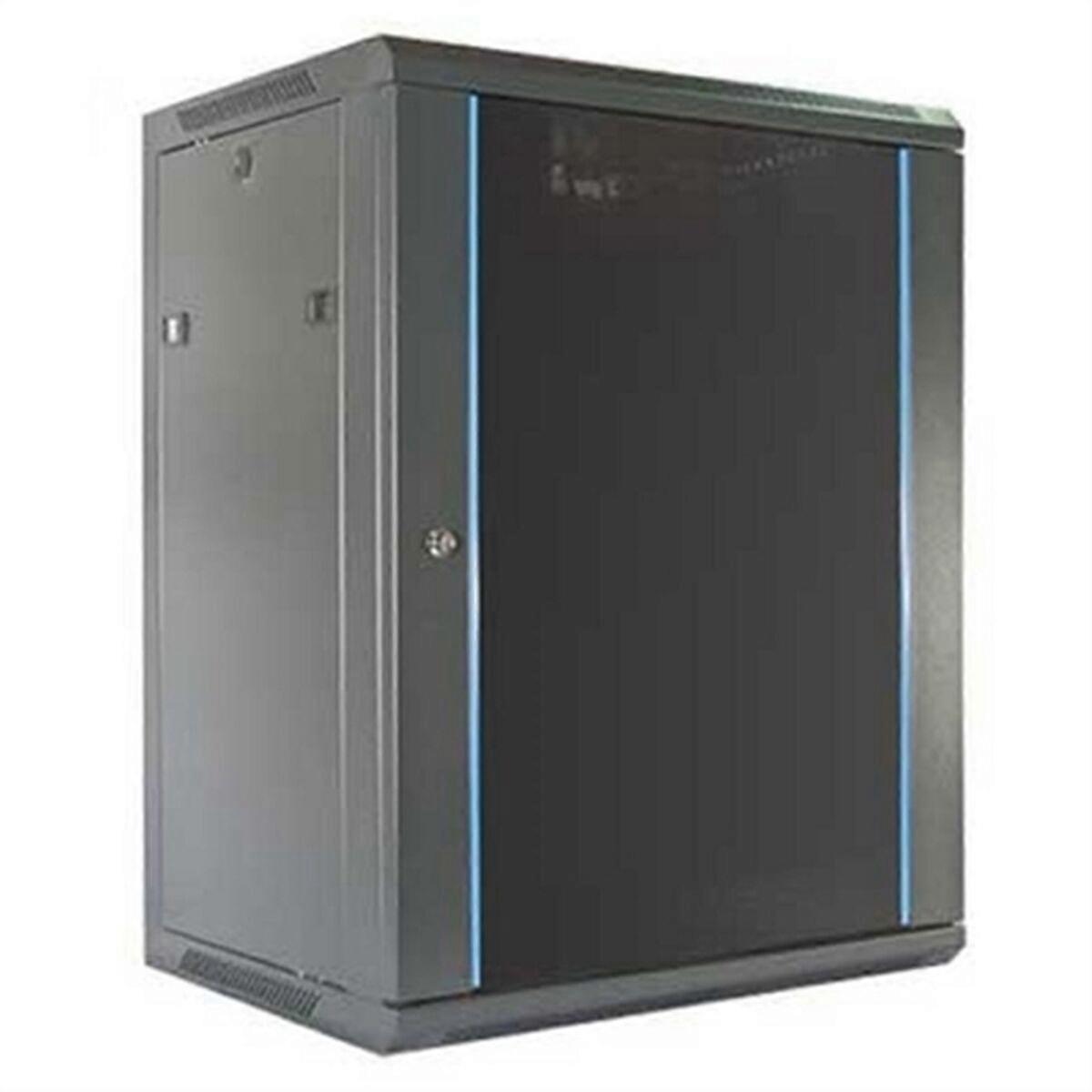 Wandschrank 2LAN 15U Schwarz