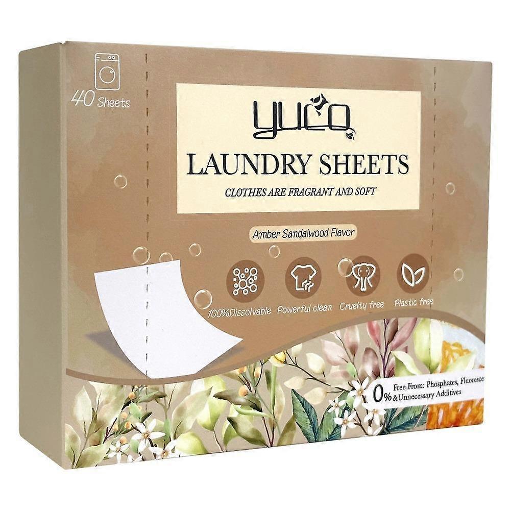 Laundry Detergent Sheets, Eco-Friendly, Plant-Based, Hypoallergenic, No Plastic