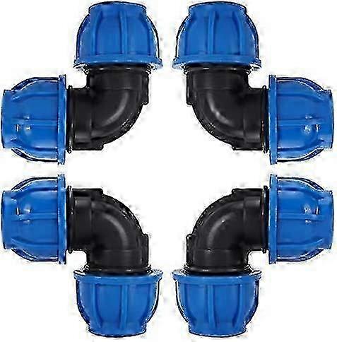 4 Pcs to 32mm Water Hose Elbow Connector PE Plastic Quick Coupling Accessories 32 2025